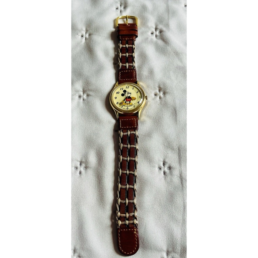 Vintage Disney Watch MICKEY MOUSE Lorus Speidel New Battery Working